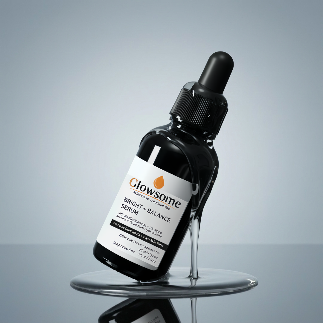 How to clear dark spots and acne marks in Pakistan using Glowsome Niacinamide and Alpha Arbutin serum
