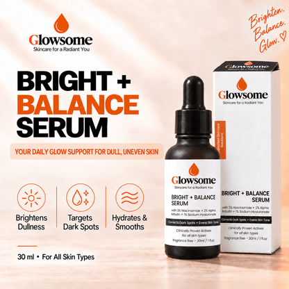 Bright + Balance Serum: 3% Niacinamide & 2% Alpha Arbutin (30ml)