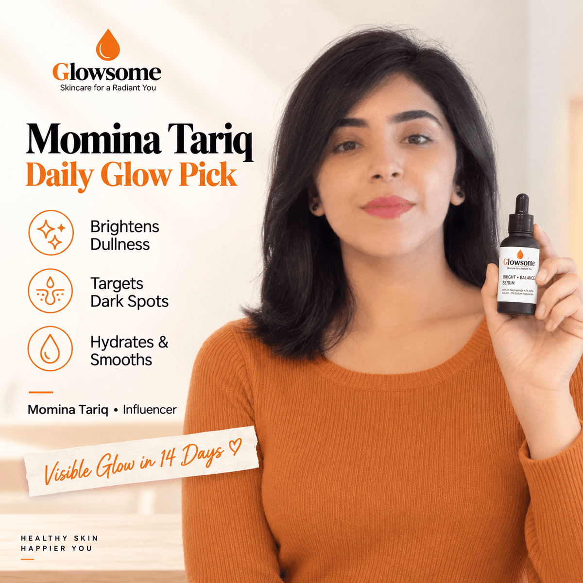 Bright + Balance Serum: 3% Niacinamide & 2% Alpha Arbutin (30ml)