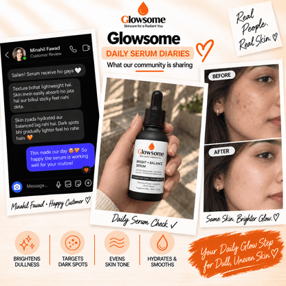 Bright + Balance Serum: 3% Niacinamide & 2% Alpha Arbutin (30ml)