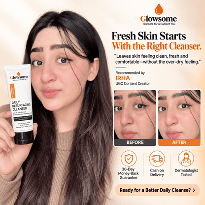Daily Resurfacing Cleanser: 1% Salicylic Acid & 3% Niacinamide (100ml)